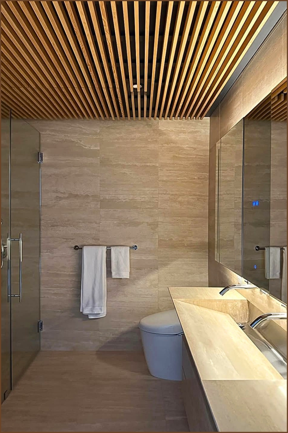 Warm Slatted Timber