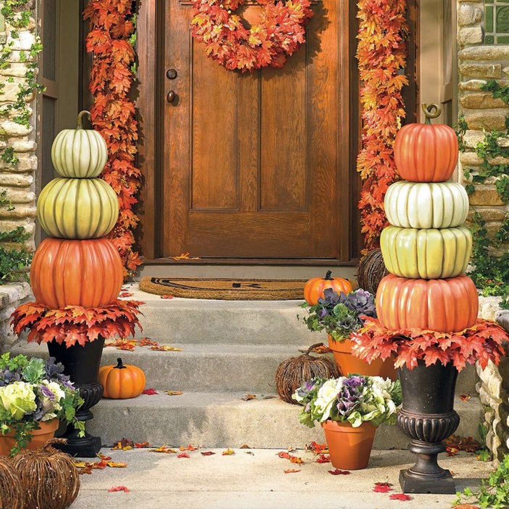 Layer Pumpkins in Different Sizes
