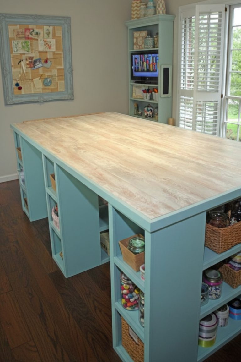 A Large Craft Table Designed for Real Projects