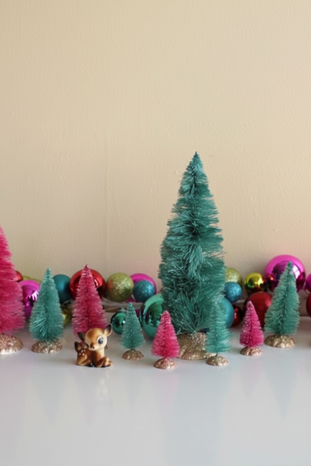 Bottle Brush Trees for Vintage Christmas Decor