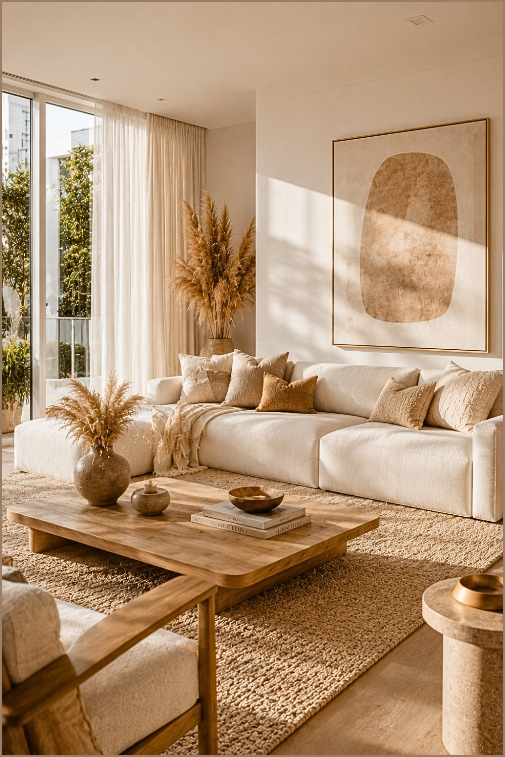 Bright Organic Modern Living Room