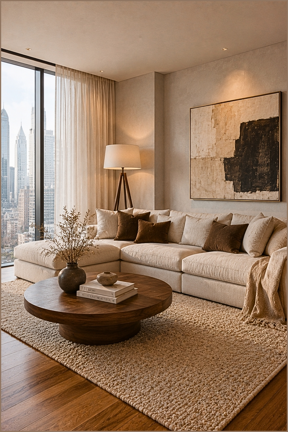 Contemporary Apartment Living Room