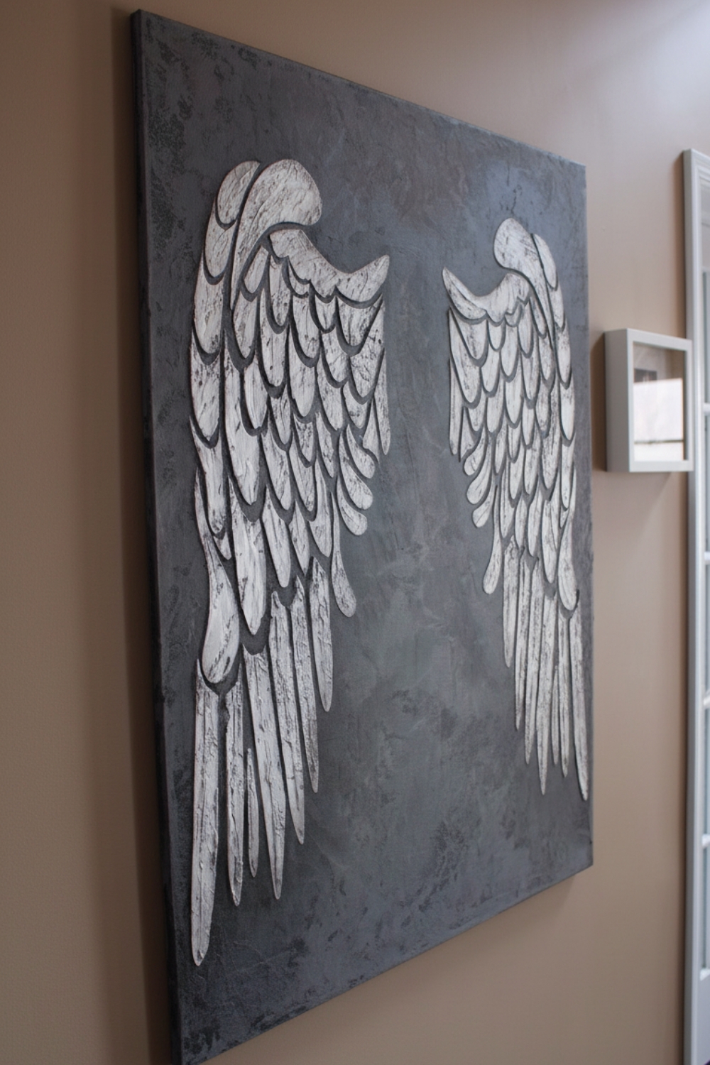 DIY Textured Canvas Wall Art
