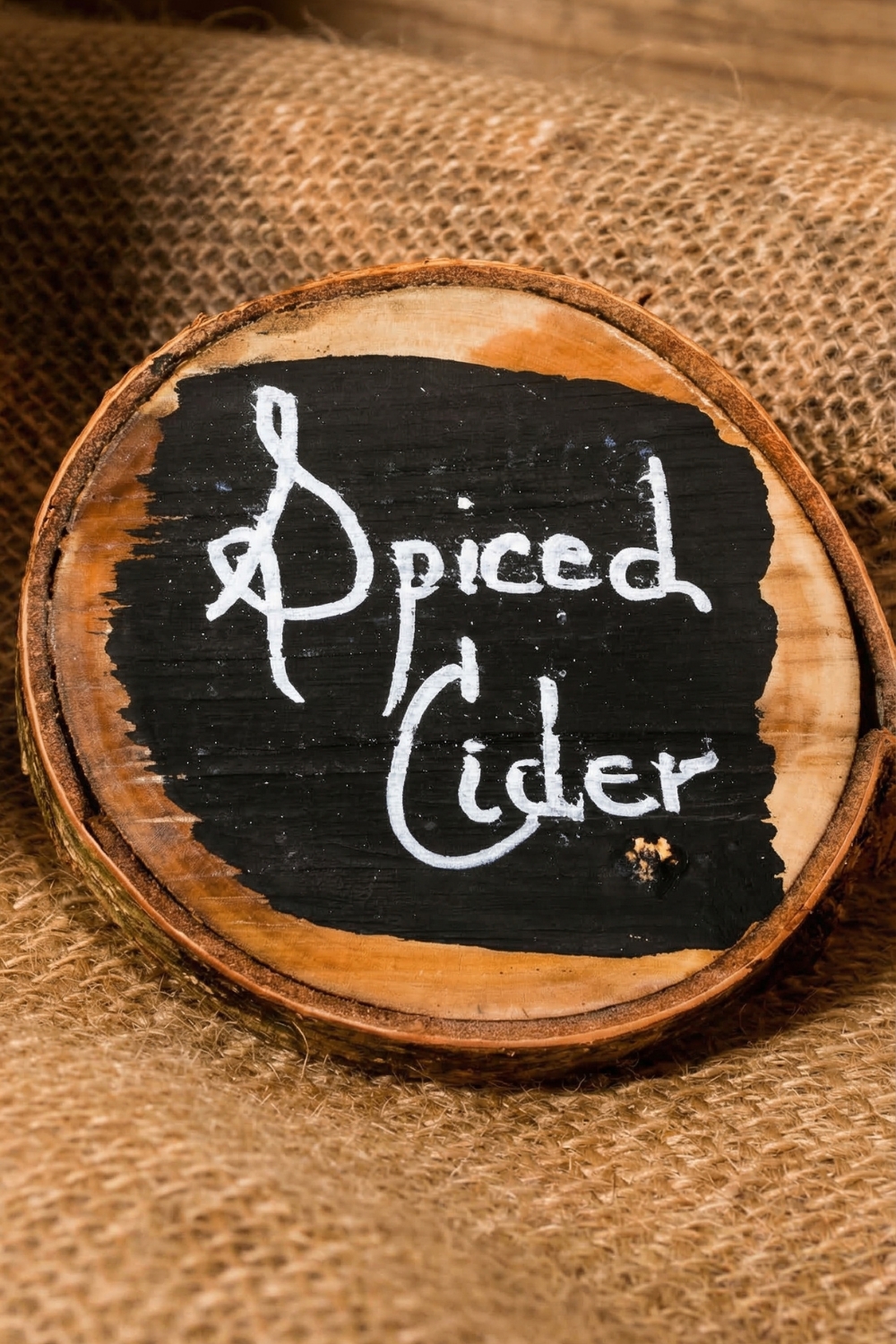 DIY Wood Slice Food Labels