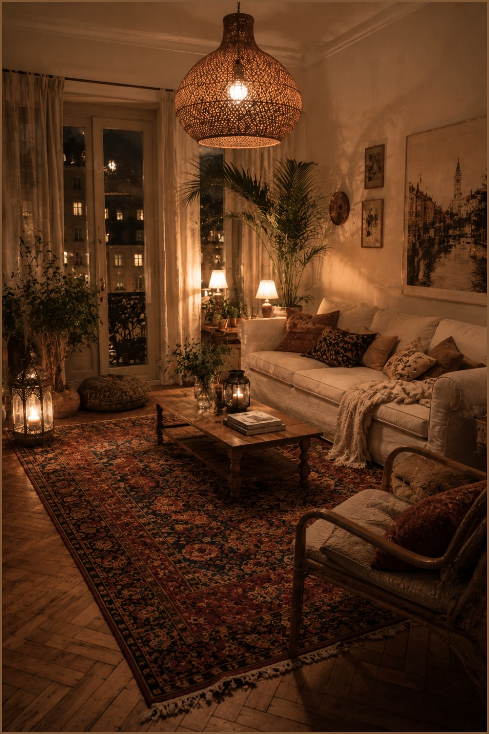 Enhance Vintage Style With a Patterned Rug for Cozy Vibes