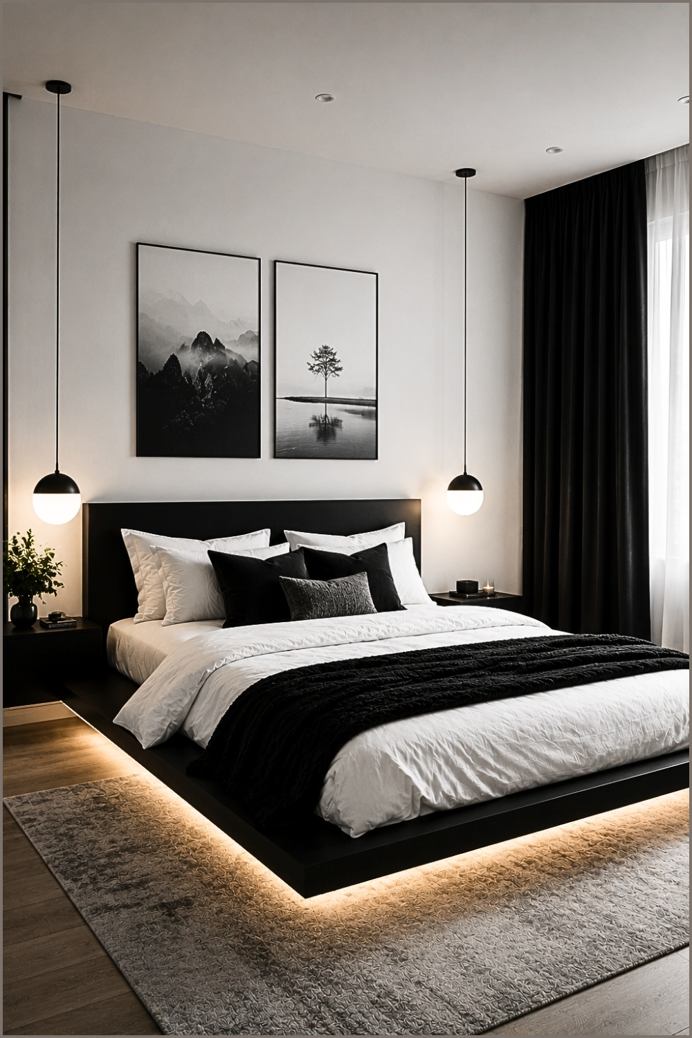 Minimalist Pendant Light Bedroom