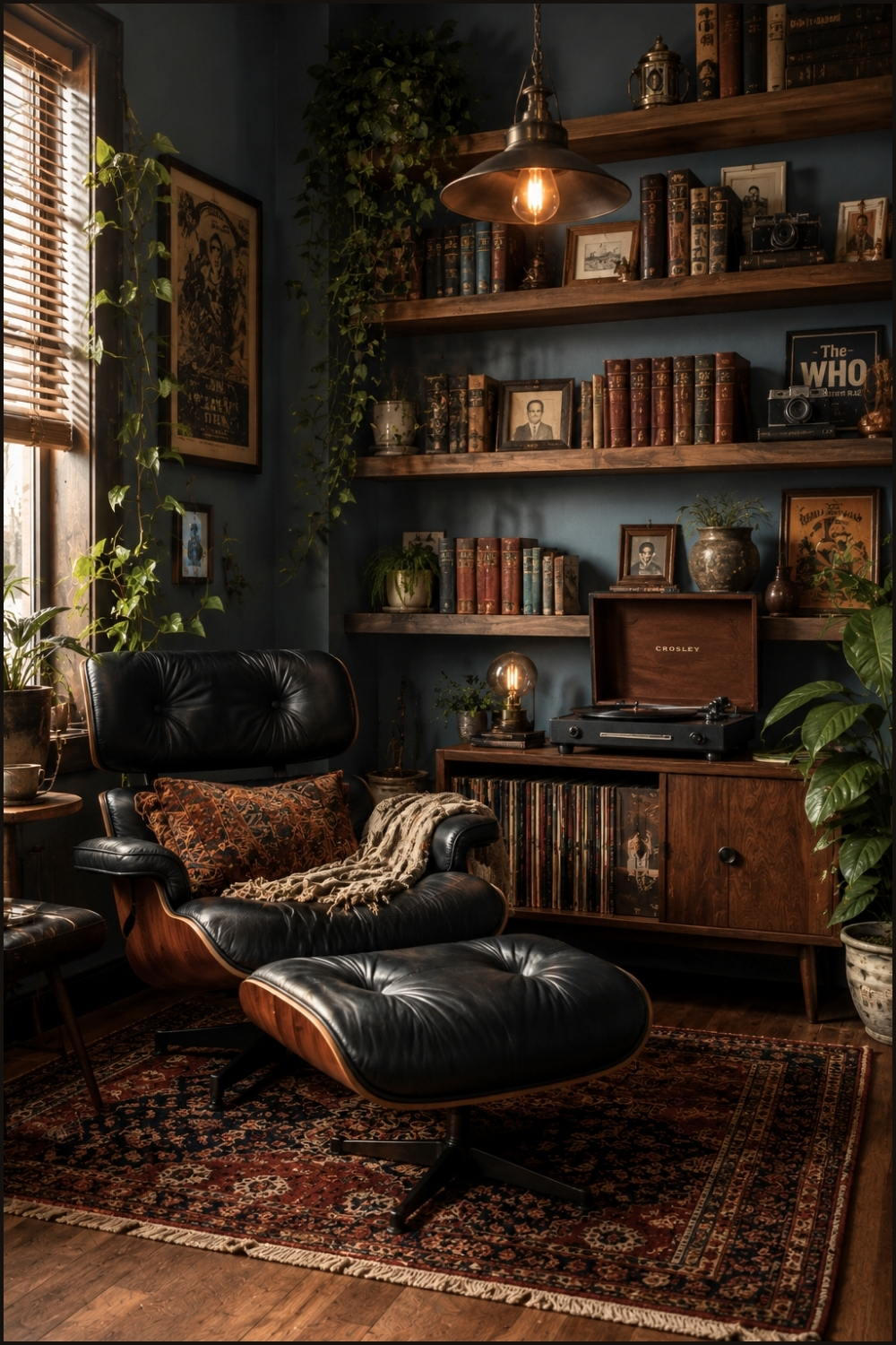 Opt for Warm Wooden Shelving to Enrich Vintage Boho Design