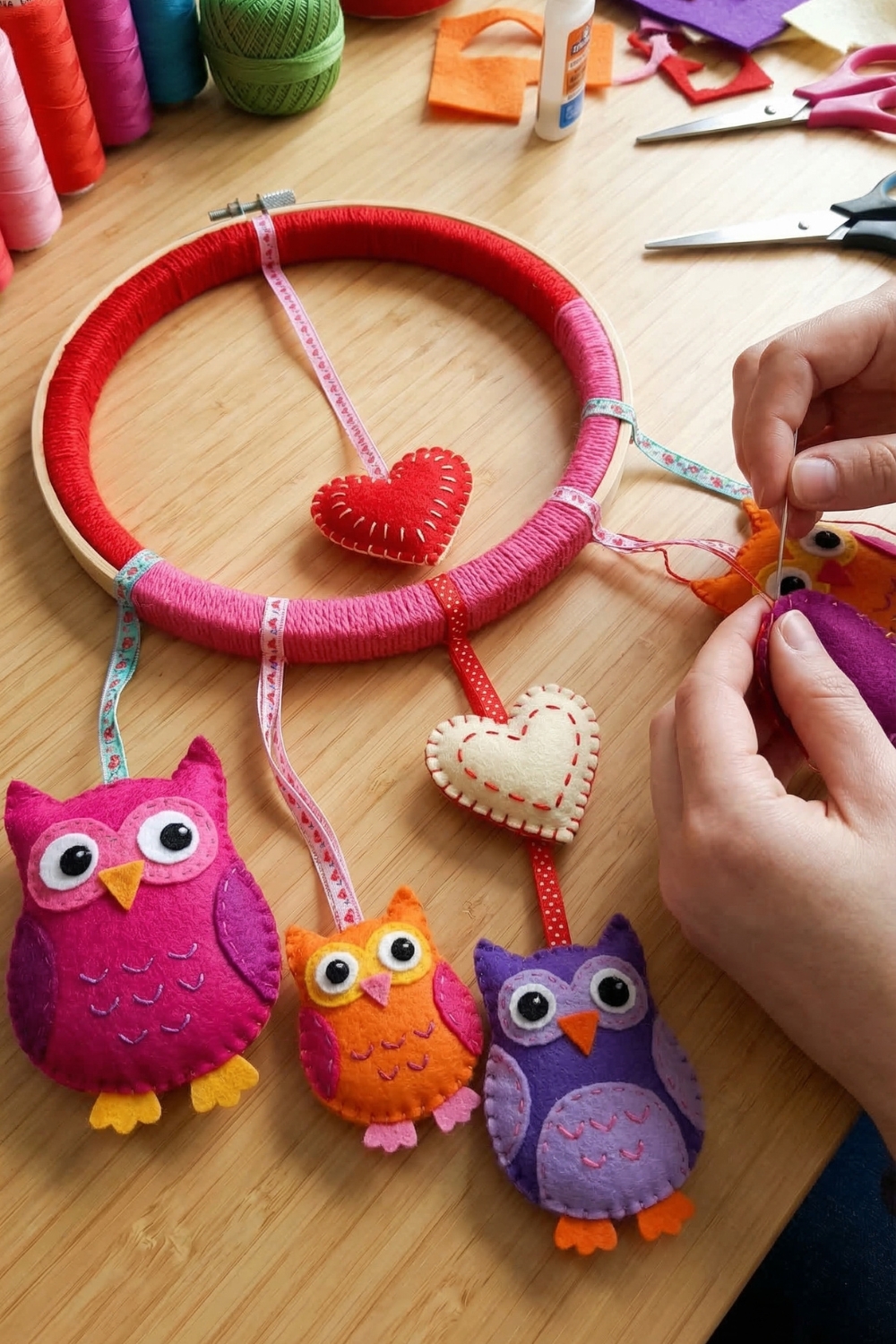Step 4: Attach the Mobile Pieces