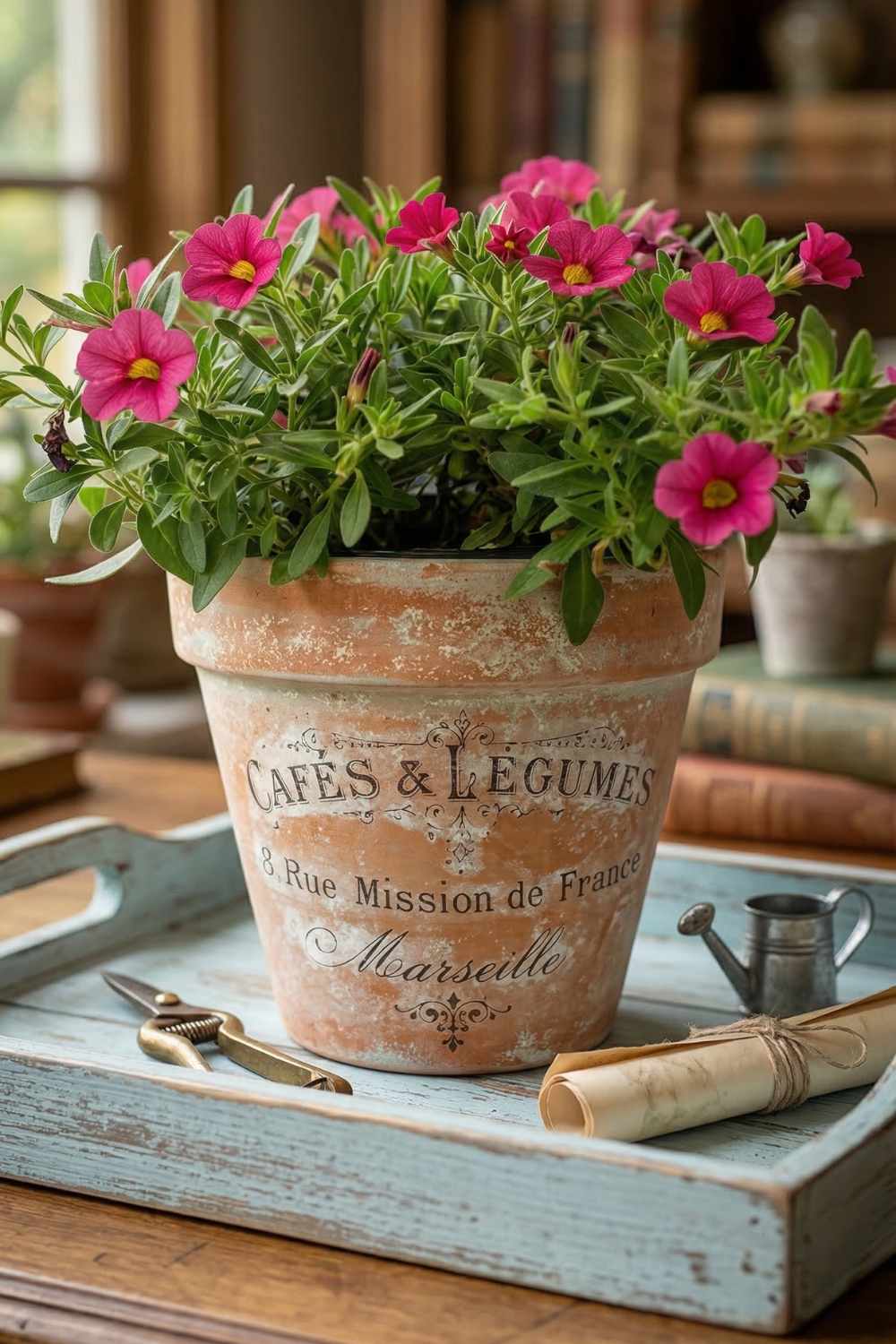 Transfer Images Onto Terra Cotta Pots