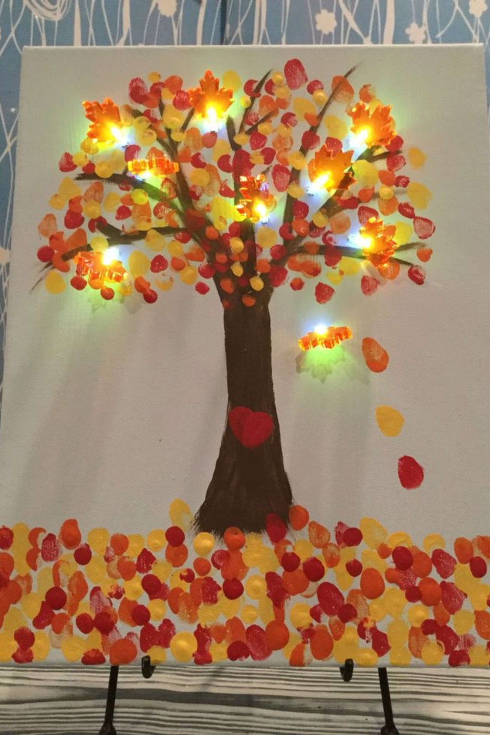 Fingerprint Leaf Art