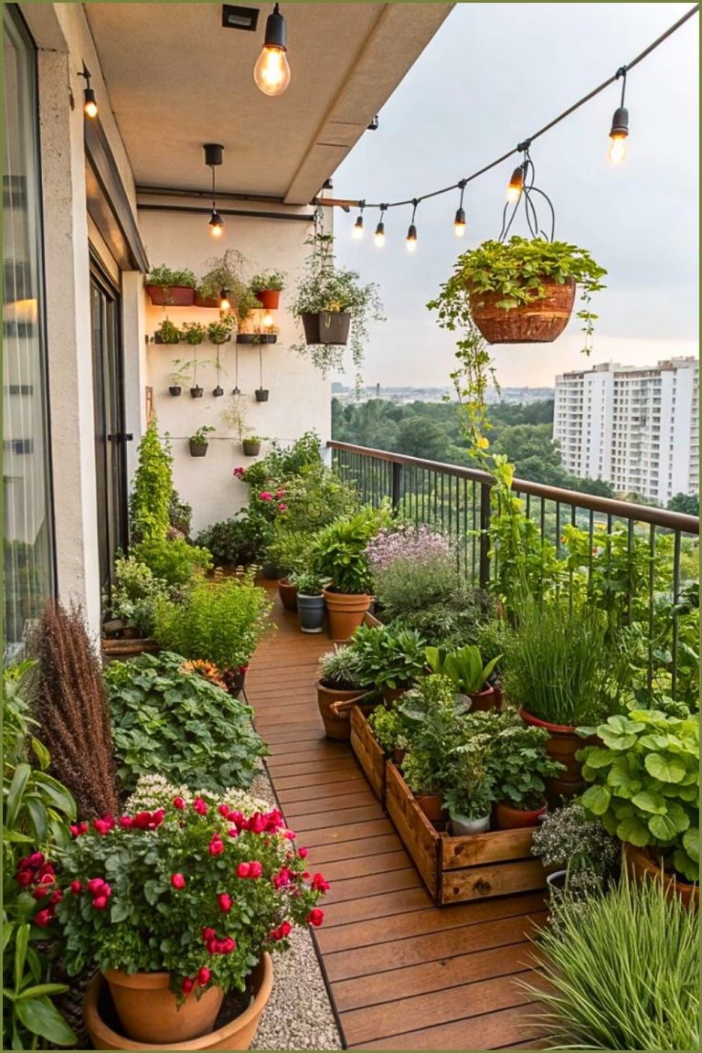 33 Elegant Urban Garden Balcony Ideas for a Fresh Look