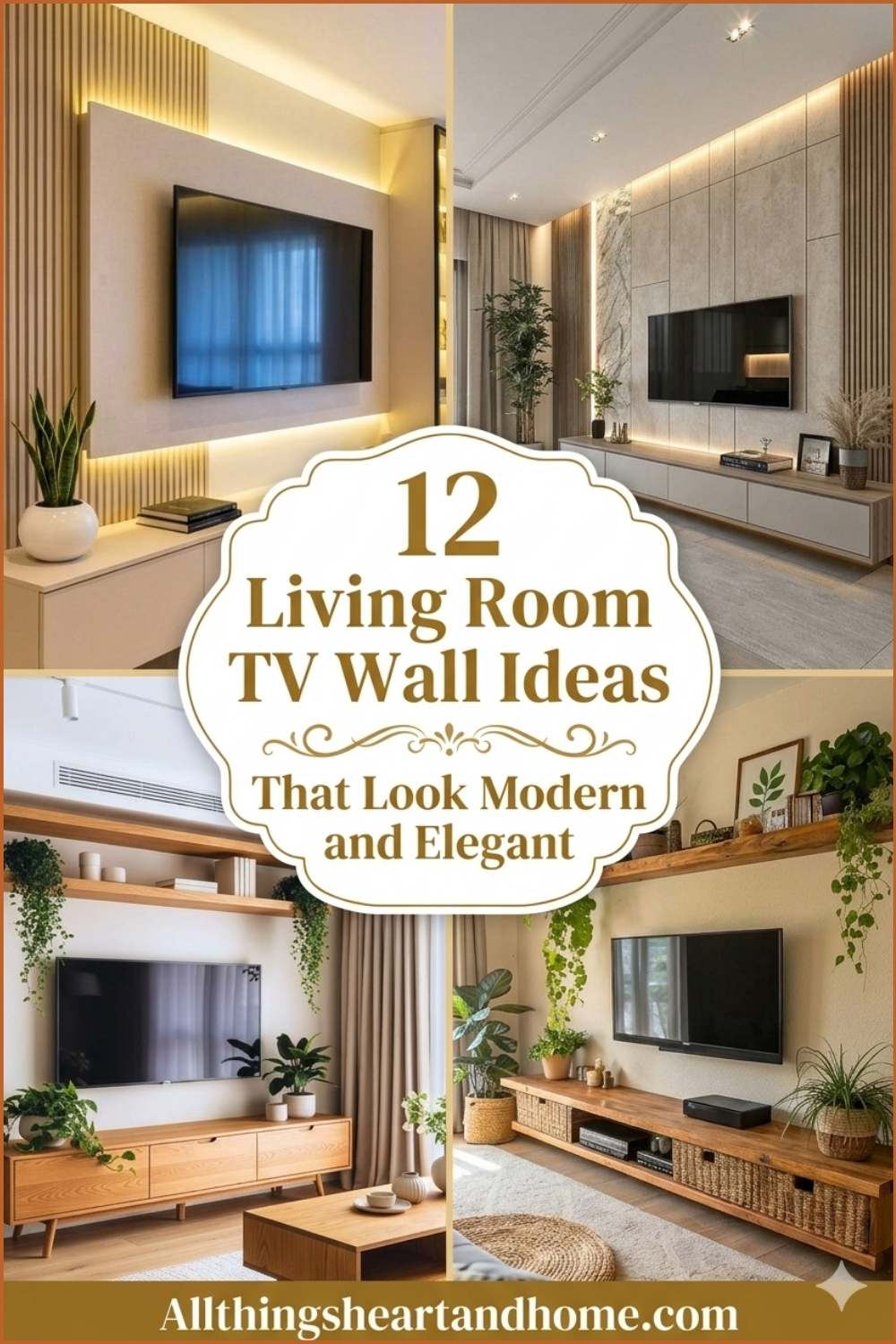 12 Living Room TV Wall Ideas That Look Modern and Elegant