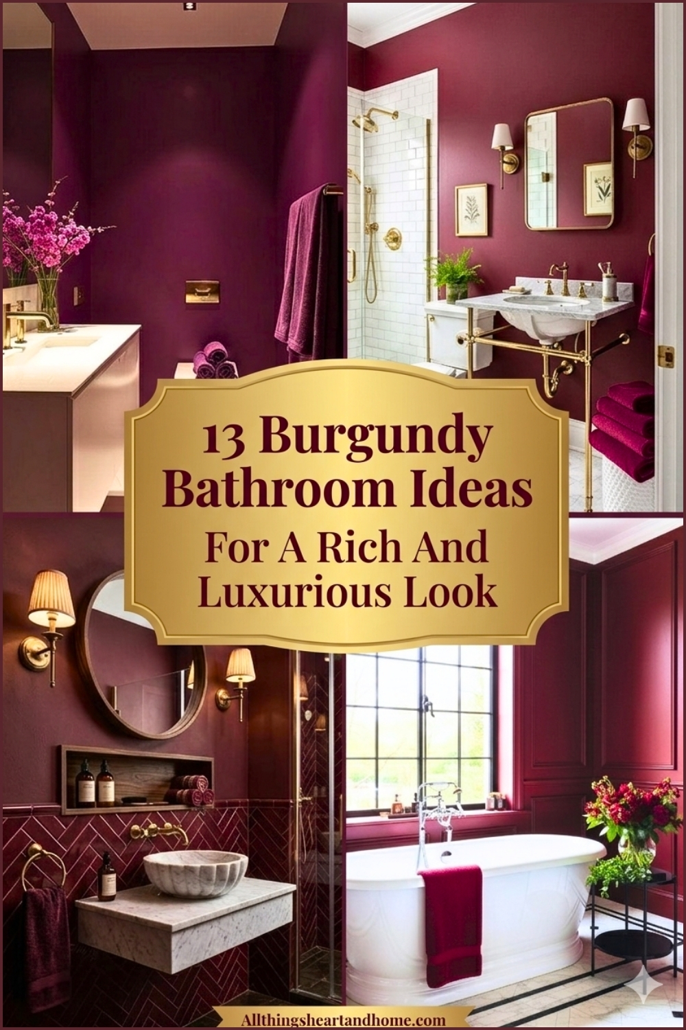 13 Burgundy Bathroom Ideas For A Rich And Luxurious Look