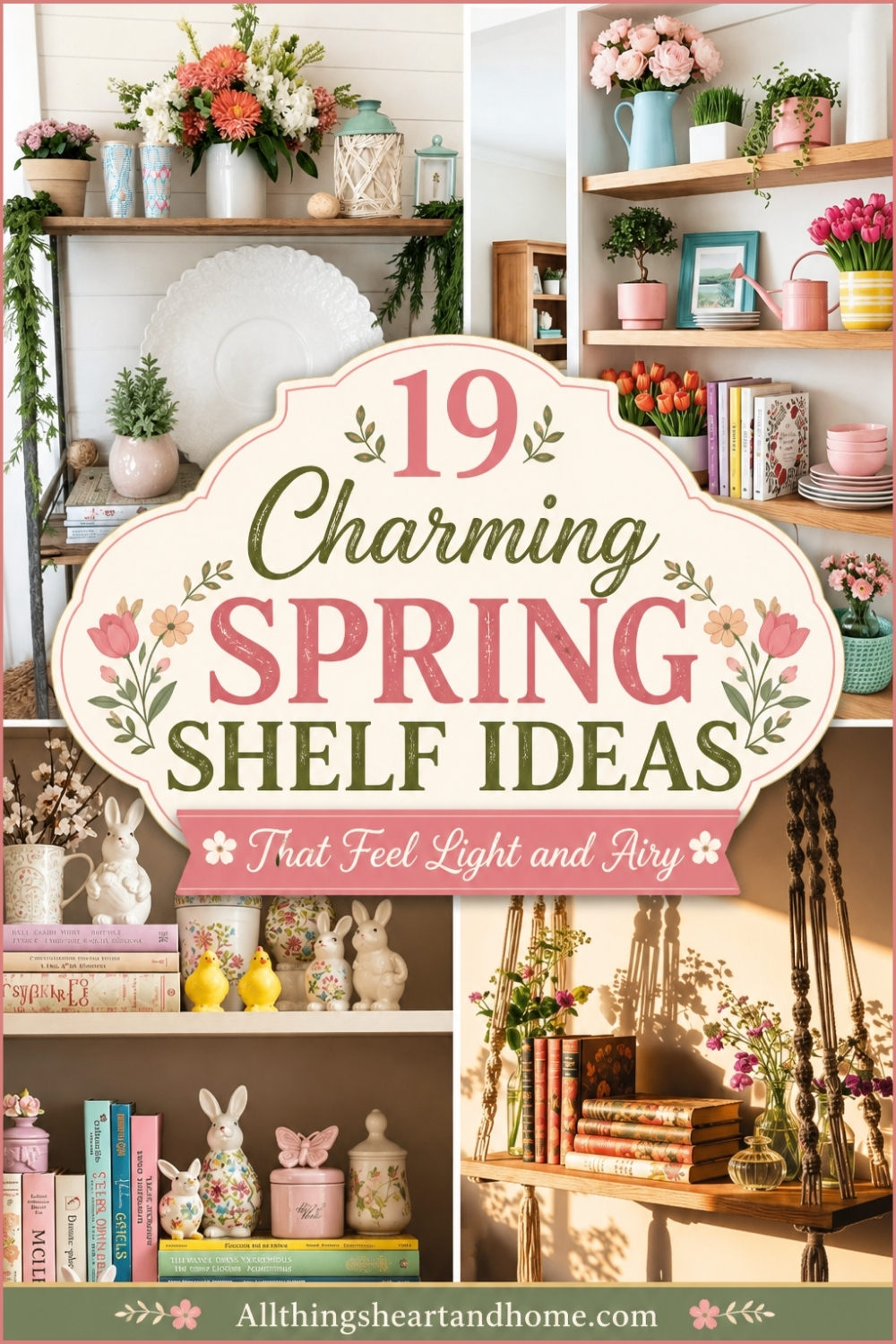 19 Charming Spring Shelf Ideas That Feel Light and Airy