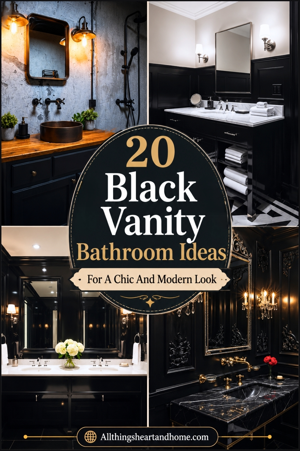 20 Black Vanity Bathroom Ideas For A Chic And Modern Look
