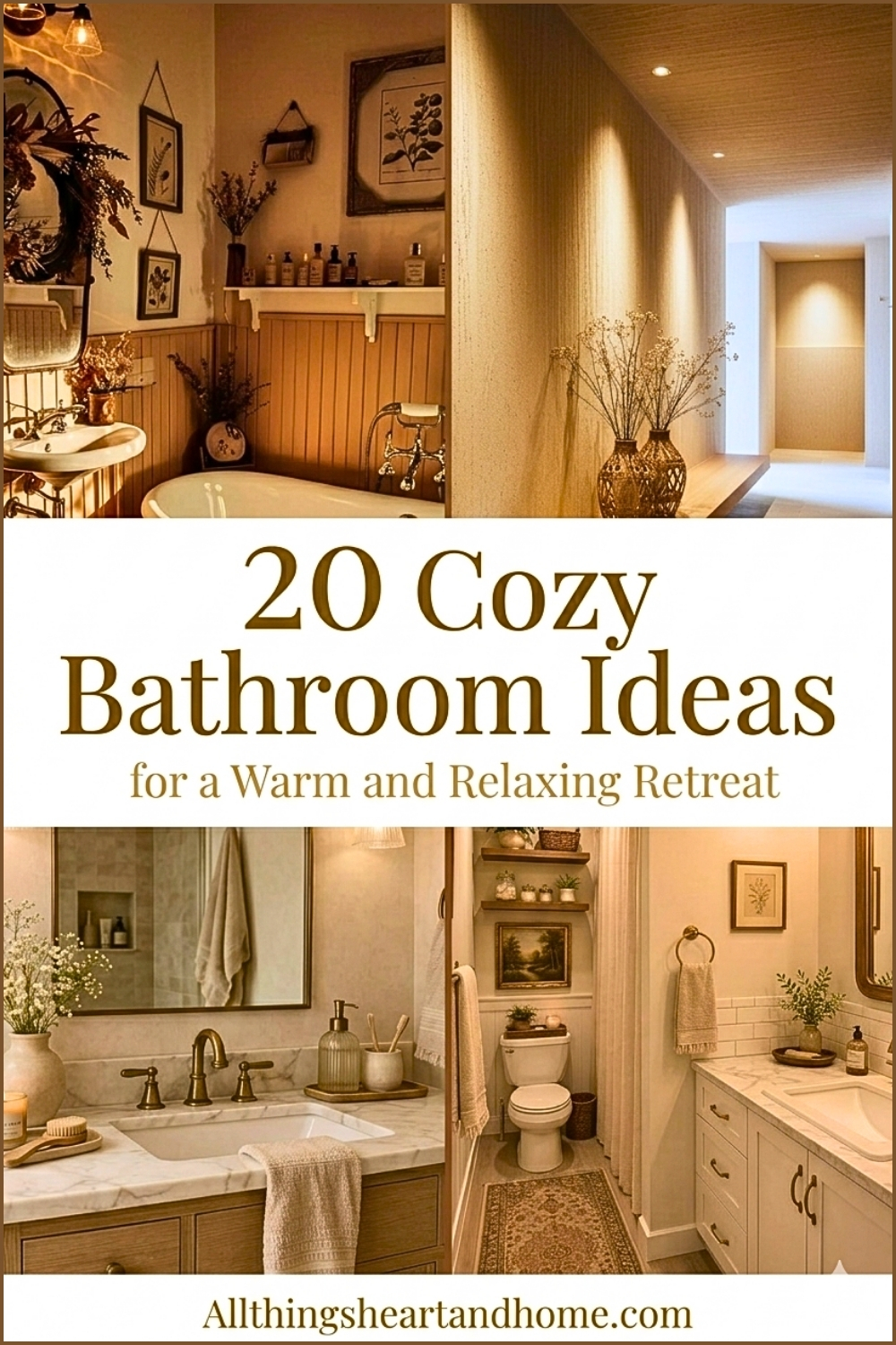 20 Cozy Bathroom Ideas for a Warm and Relaxing Retreat