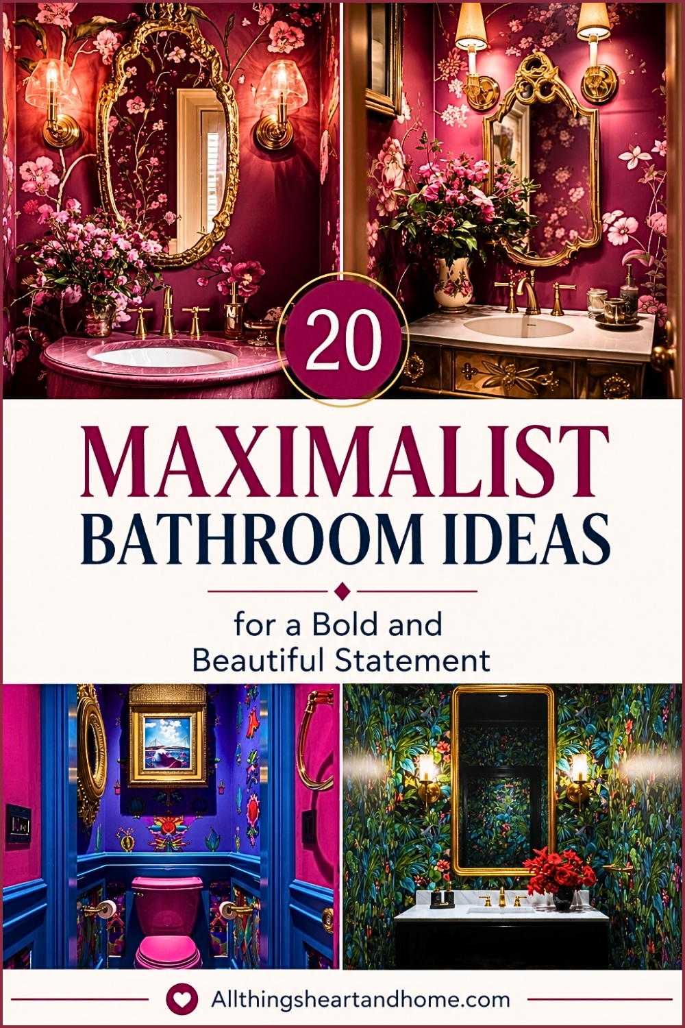 20 Maximalist Bathroom Ideas for a Bold and Beautiful Statement
