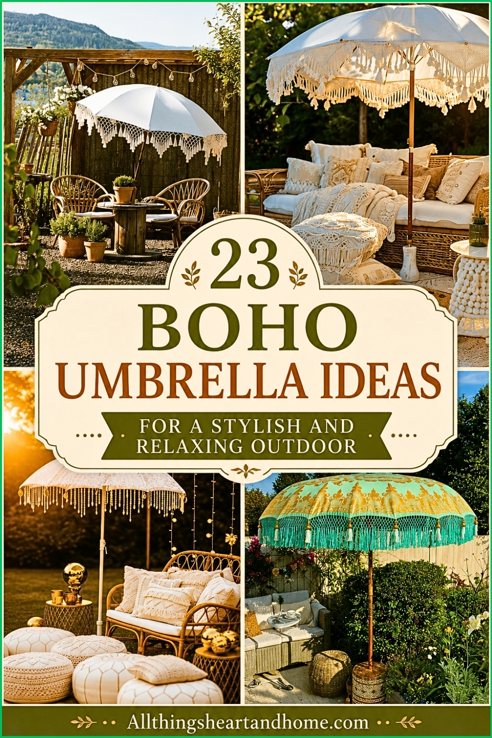 23 Boho Umbrella Ideas for a Stylish and Relaxing Outdoor