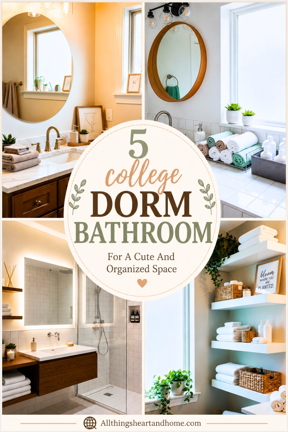 5 College Dorm Bathroom Ideas For A Cute And Organized Space