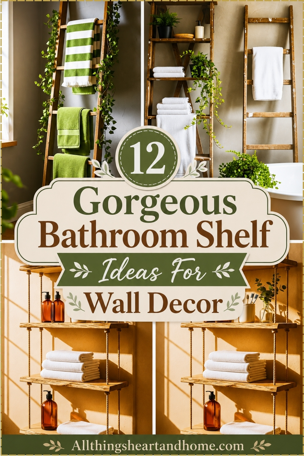 12 Gorgeous Bathroom Shelf Ideas For Wall Decor
