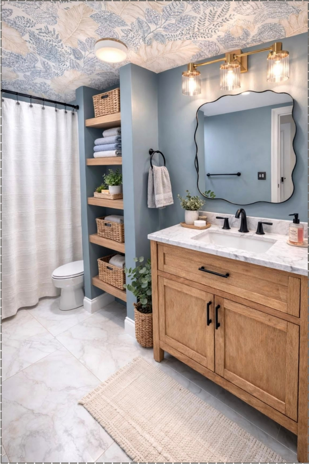 Blue Coastal Bathroom