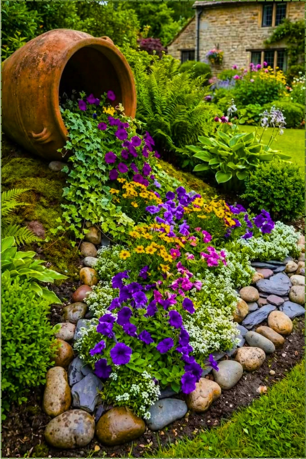 Colorful Spillover Garden
