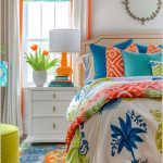 Bold Coastal Pattern Bedroom