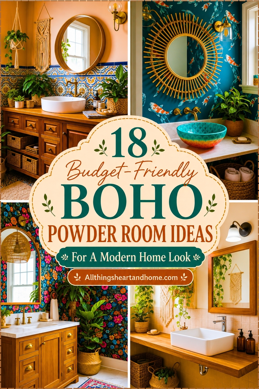 _Budget-Friendly Boho Powder Room Ideas For A Modern Home Look