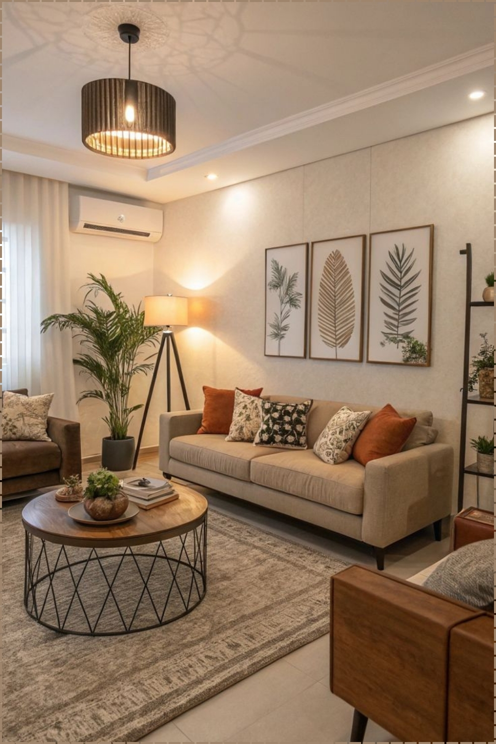 Cozy Botanical Living Room