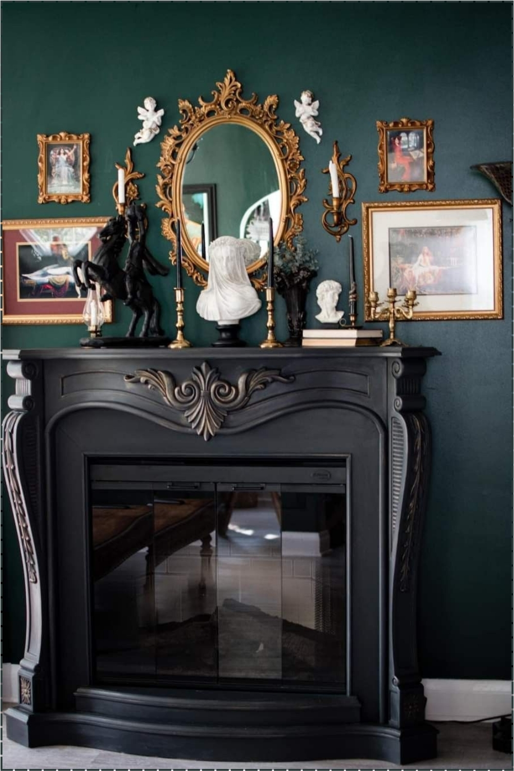 Dark Academia Gothic Mantel
