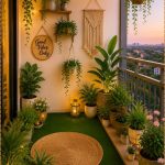 Fairy Lit Balcony Garden