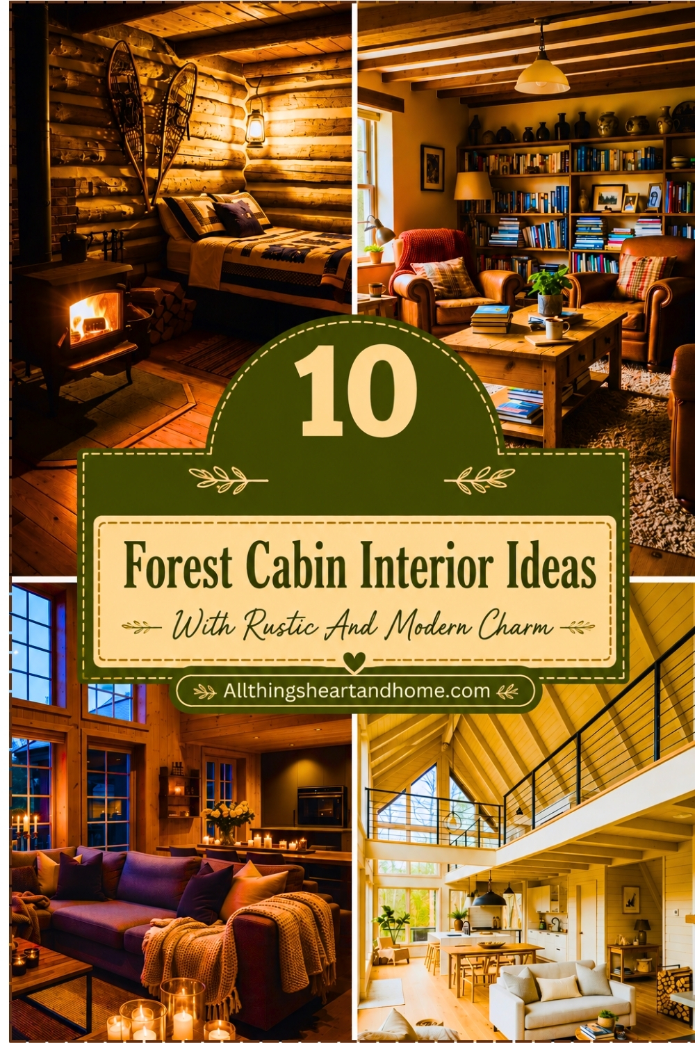_Forest Cabin Interior Ideas With Rustic and Modern Charm
