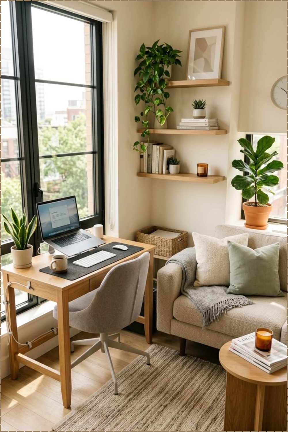 Small Apartment Office Nook
