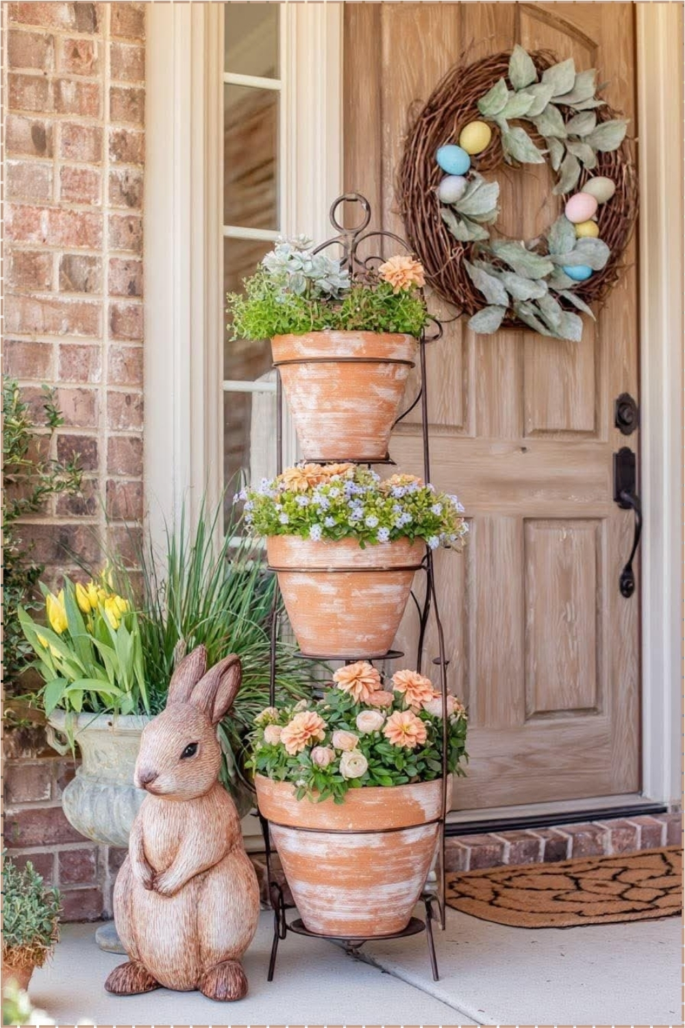 Stacked Pot Spring Display
