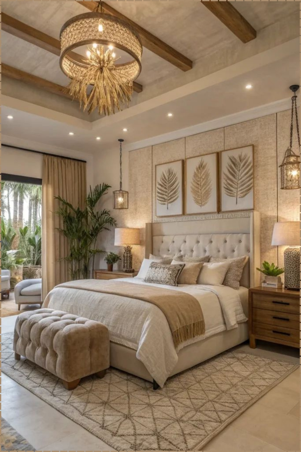 Warm Coastal Boho Bedroom