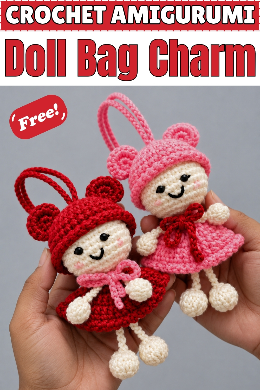 CROCHET AMIGURUMI Doll Bag Charm