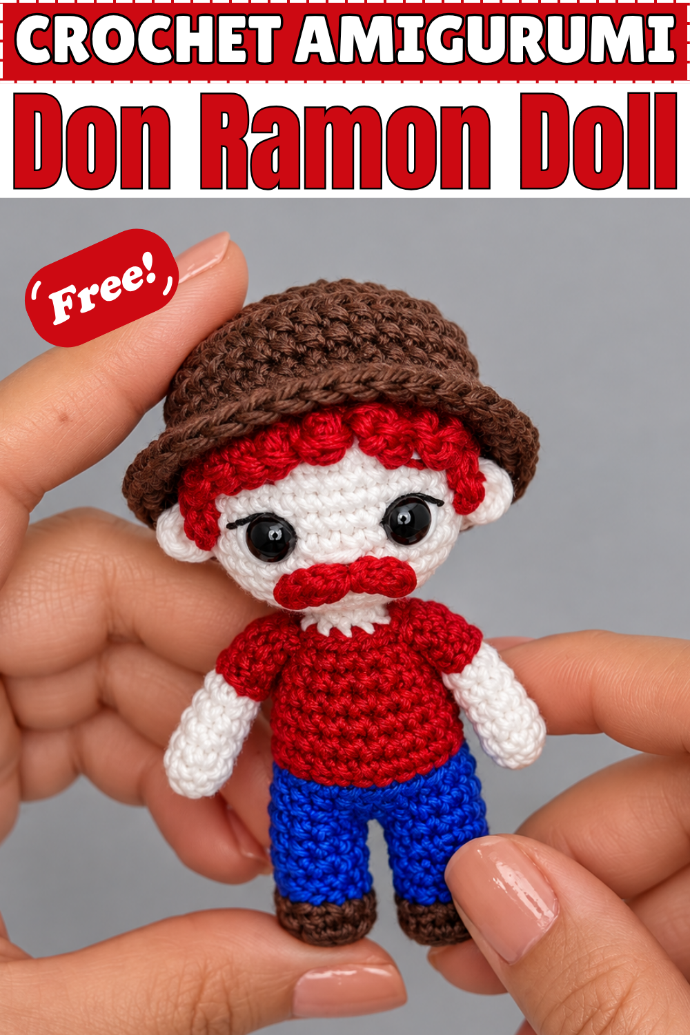 CROCHET AMIGURUMI Don Ramon Doll