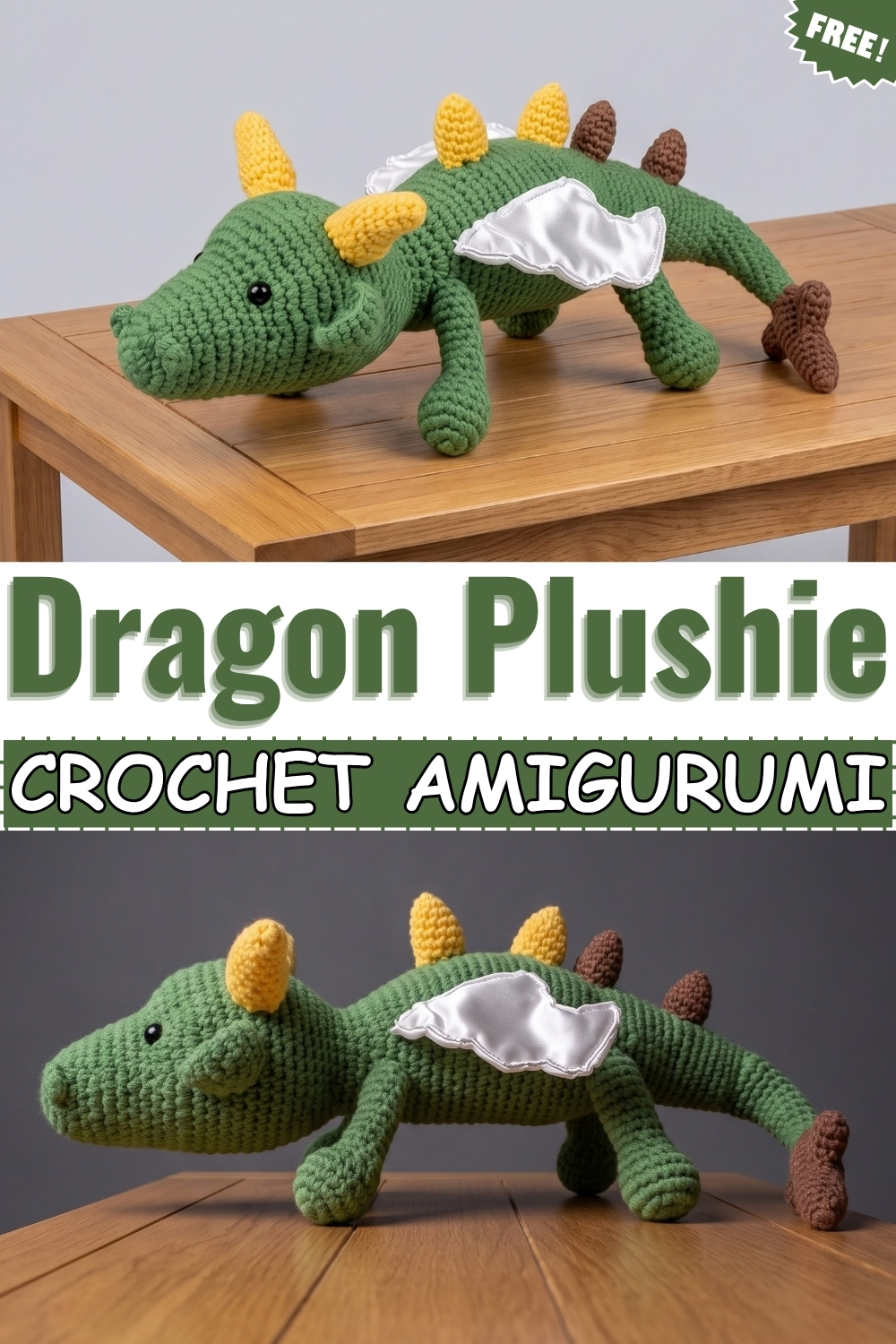 CROCHET AMIGURUMI Dragon Plushie
