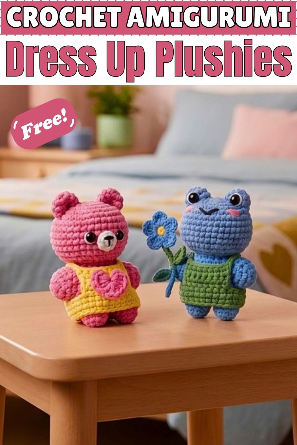 CROCHET AMIGURUMI Dress Up Plushies)