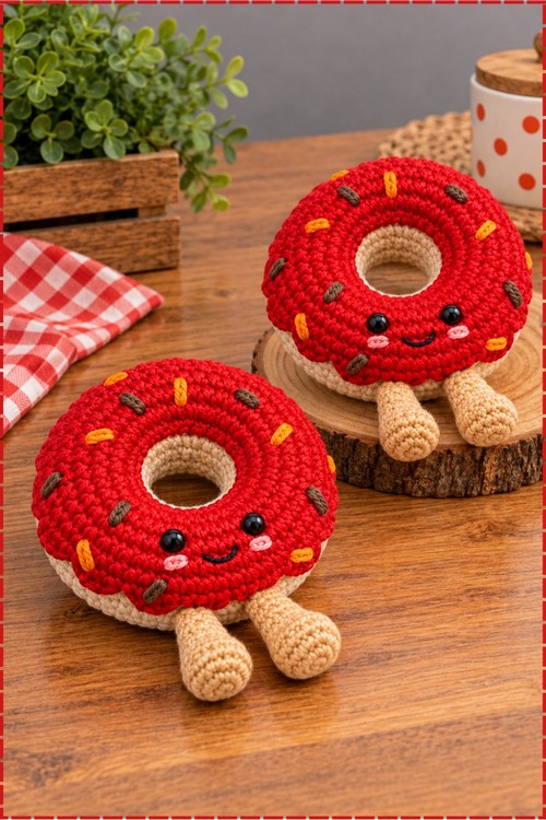 Copy of Crochet Donut Keychain 1