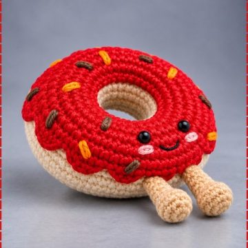 Copy of Crochet Donut Keychain 4