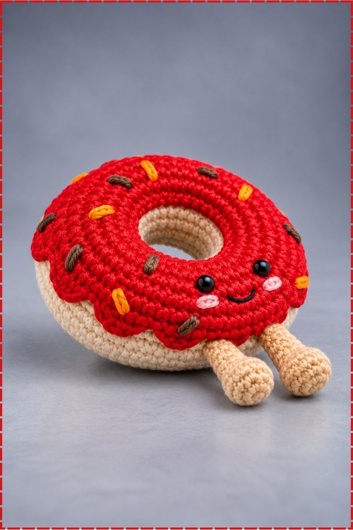 Copy of Crochet Donut Keychain 4