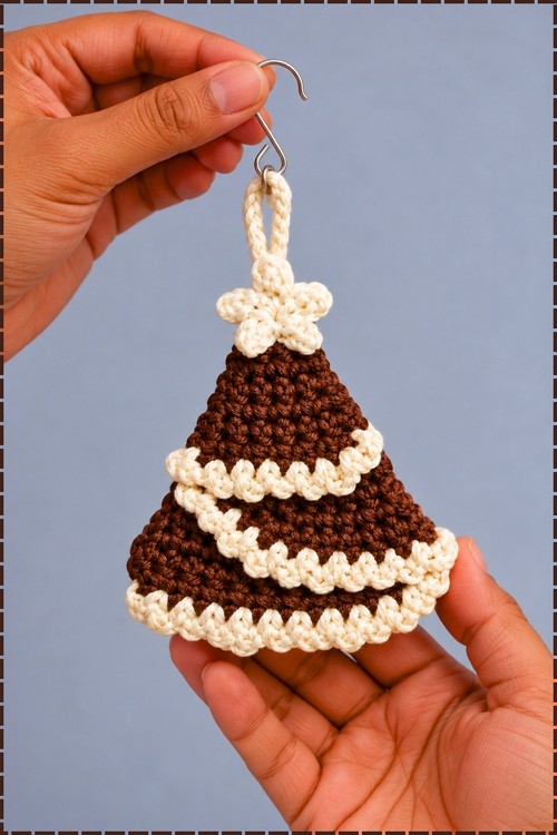 Crochet Christmas Tree Ornament 3