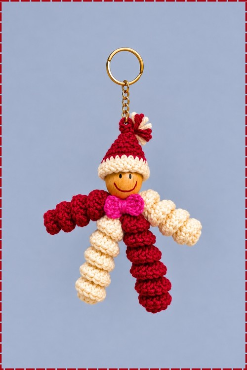 Crochet Clown Keychain 2