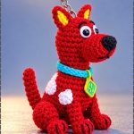 Crochet Dog Keychain 1