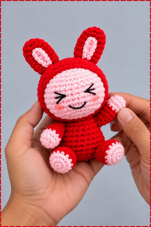 Crochet Doll Keychain Amigurumi 3
