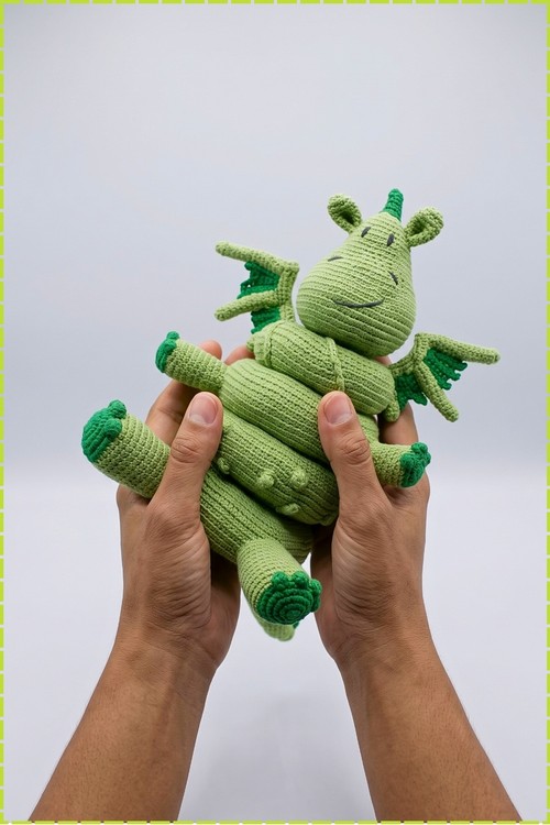Crochet Dragon Stacker Toy Amigurumi 2