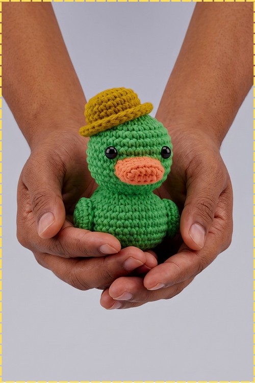 Crochet Duck Amigurumi Hair Clip 2