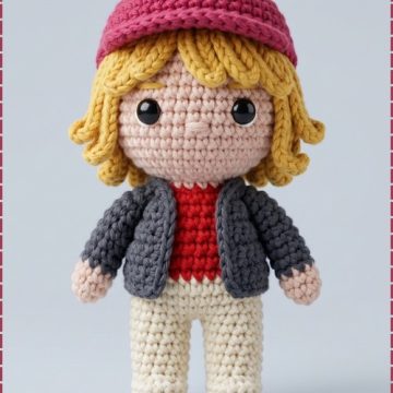 Crochet Dustin Doll Amigurumi 1