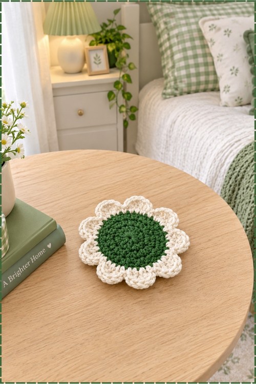Crochet Flower Dish Scrubbie 2